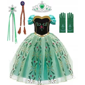 Lány jelmez - ANNA OUTFIT RUHA SZETT ELZA ELSA BALL 98-104