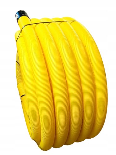 Hullámos PVC vízelvezető cső fi 80 furatok nélkül -50m
