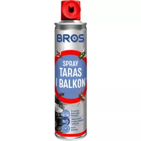    Permetező, aeroszol kullancsok, szúnyogok, hangyák, legyek, darazsak, pókok ellen Bros 350 ml + DABSTER.PL ELdobható HDPE KESZTYŰ 2 db