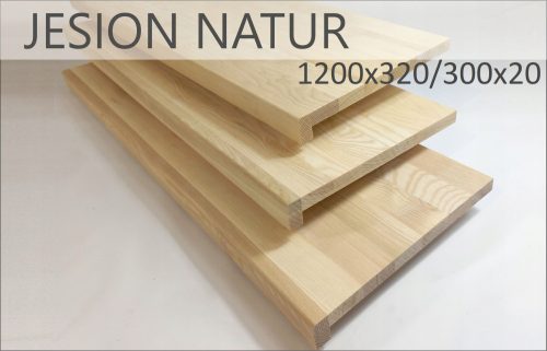Belső lépcsők - Jesion Natur overlays 1200x320x20/40 fokozatú
