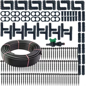   Csepegtető öntözés - 100 m csepegtető vonal. Erősen erős öntözés
