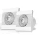 Fürdőszoba ventilátor - airRoxy 01-011 PRIM O 150 TS fürdőszobai ventilátor