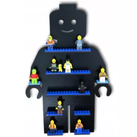   Polc a gyerekszobába - Minifigurális polc, 30 figurát fog befogadni