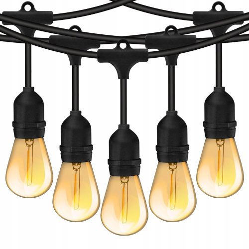 Könnyű kerti koszorú 20M + 40x LED izzó