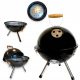  Kerti grill kerek Rámpás hordozható faszén grill mini takaró rács