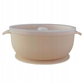   Tál, csészealj csecsemőknek - Szilikon tál tál szívópohárral