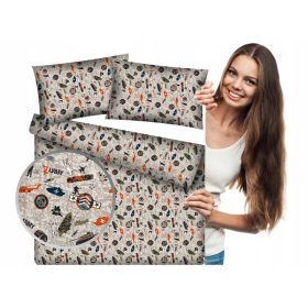   Ágyneműhuzat szett - Textil ágyneműgarnitúra, paplan 160cm x 200, párna 70x80cm, 3 részes