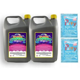   Bublifuk gyerekeknek - 20 liter folyadék nagy szappanbuborékokhoz 10+10