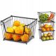 Kosar - Bunk fém kosár fekete gyümölcs zöldségek