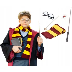   Unisex gyerek jelmez - Pálca kunyhó szemüveg nyaklánc Harry Potter