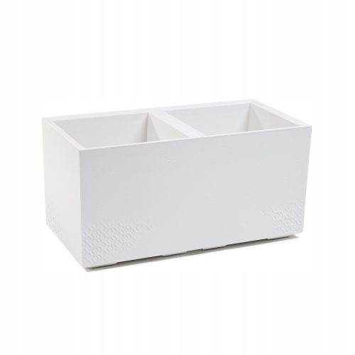  Lamela virágcserép 78 cm x 39 x 39,4 cm, átmérő 39 cm, fehér