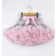 Lány szoknya - Tüll szoknya 140 tutu pettiskirt szürke-rózsaszín