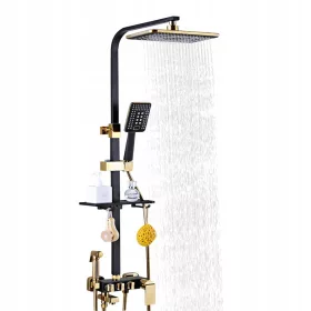   Felületre szerelhető zuhanygarnitúra BLACK SHOWER FATTER SET