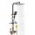 Felületre szerelhető zuhanygarnitúra BLACK SHOWER FATTER SET