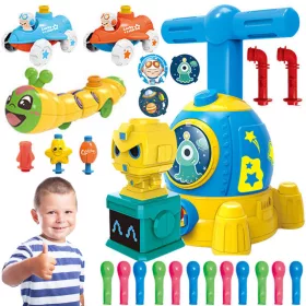   LEGO építőkészlet - Ballon indító autó szett rakétautó