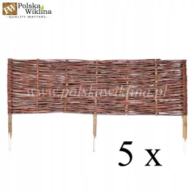   Szegély a kerthez - Fonott kerítés 100x30 Palisade 5 darab