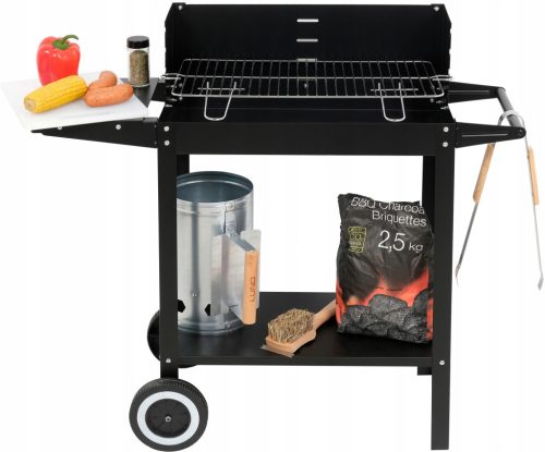  Lund faszén grill 48 x 26,5 cm