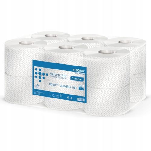 Vécé papír - Jumbo White WC -papír 12 db bársonyos ellátás