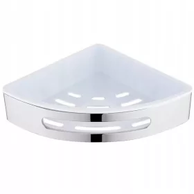 Fürdőszoba polckosár a zuhany krómhoz