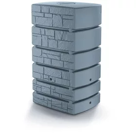   Esővízgyűjtő tartály - Prosperplast Tower Stone esővíztartály 500 l 130 x 77,5 cm szürke