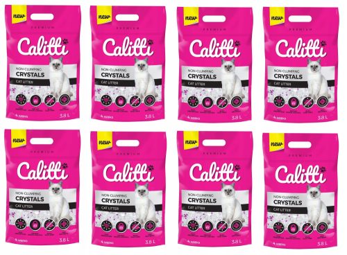 Alom nyulaknak és kis rágcsálóknak - CALITTI CRYSTALS alom 3,8Lx8db Szilikon 30,4L