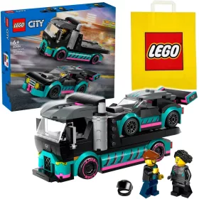    LEGO City 60406 Kamión se závodním autem + VP papírzacskó LEGO 6315792 közepes