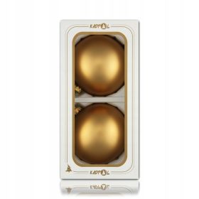   Karácsonyi díszek - Baubles 12cm/2 db arany karácsonyfa szőnyeg