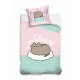Pamut ágynemű 140x200 pusheen cica