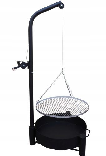  GRILLÁLLVÁNY KERTI DRU TÁMBERTÜZ KANDALLÓRÁCS 70 ROZSDAMENTES ACÉL INOX