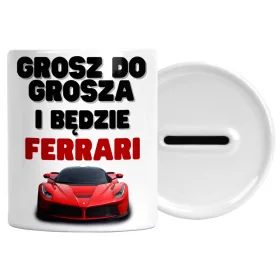Pénz doboz - Piggy Bank Ferrari ajándékkal egy fiúnak