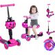 Gyermek robogó - BIEDRONKA LED 3 az 1-ben háromkerekű egyensúlyi robogó