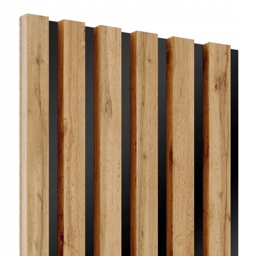 Lamellák a WOTAN tölgy deszkán, panel 30cm x 275cm