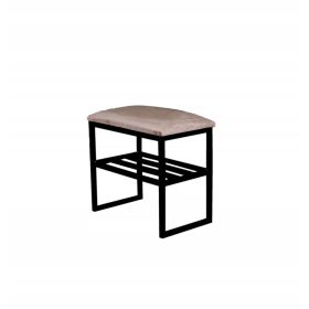 Kárpitozott padfém rack velor új