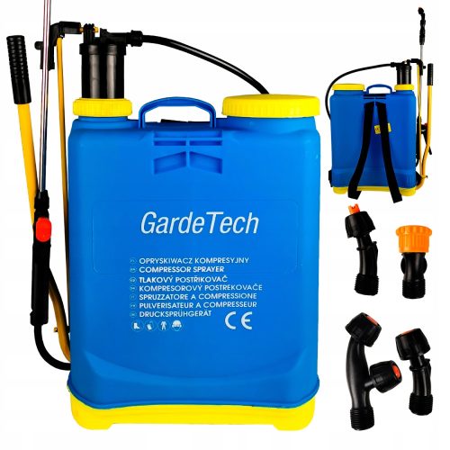 Nagynyomású mosó - GardeTech 16L kompressziós háti permetező