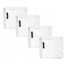   Textil pelenka - LULLALOVE SZETT 4X FEHÉR FLANELL PELENKA 70x80