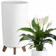  Deco4Home virágcserép 20 cm x 20 x 36,6 cm átmérő 20 cm műanyag fehér