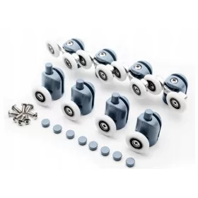 8 db görgős készlet a zuhanykabinhoz Kerekek 25 mm