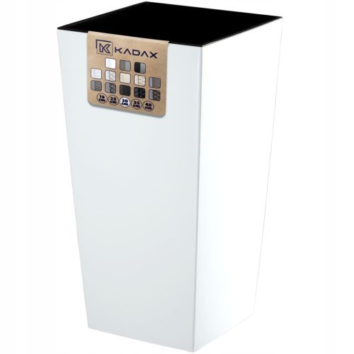  Kadax virágcserép 29 cm x 29 x 57,5 cm átmérője 29 cm műanyag fehér