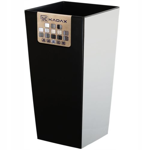  Kadax virágcserép 29 cm x 29 x 57,5 cm átmérője 29 cm műanyag fekete