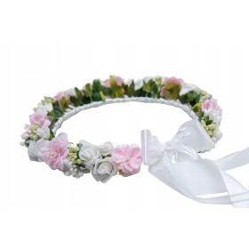  ÁLDOZÁS koszorú, élethű virágok + gyertya díszítés