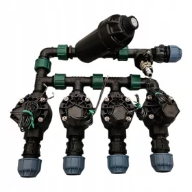    Rain Bird HV gyűjtőcső készlet 4 szekció RainBird PE25 szűrővel és kompresszorral