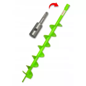 Csigás talajfúró 120 mm SDS Plus adapter