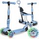  RicoKids Todi 765401 háromkerekű robogó, kék-szürke
