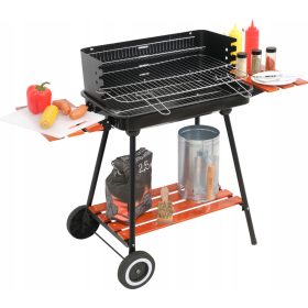    KERTI SZÉNGRILL ÖSSZEHAJTHATÓ PALCOK ACÉR Rács 53x33cm HORDOZHATÓ LUND