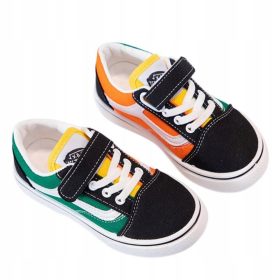   Gyermek tornacipő - Aranyos cipők tépőzárat beillesztve bőr r.26 p1-134