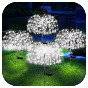   Földbe szúrható lámpa - 4 DB SOLAR KERTI LÁMPA Dandelion 150 LED
