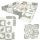 Oktatószőnyeg - Hab puzzle oktatási szőnyeg. Playpen 36pcs