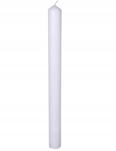  Fehér keresztelő és úrvacsora gyertya, 40 cm