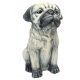  Agyag kertdísz figura egy bulldog kutya