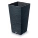  Prosperplast virágcserép 34,5 cm x 34,5 x 66 cm műanyag szürke és ezüst árnyalatú